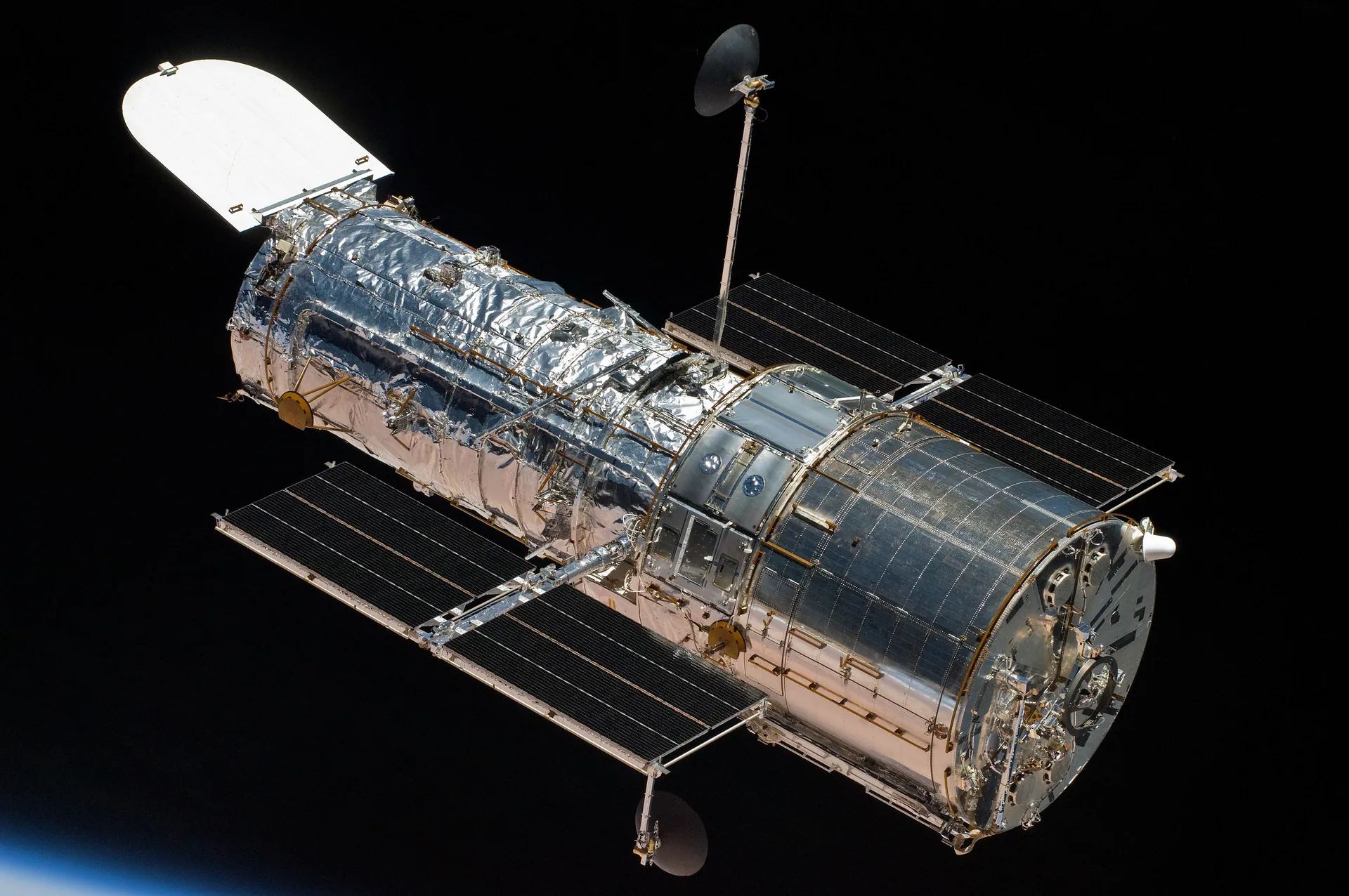 View of Hubble after Being Released from the Shuttle Atlantis