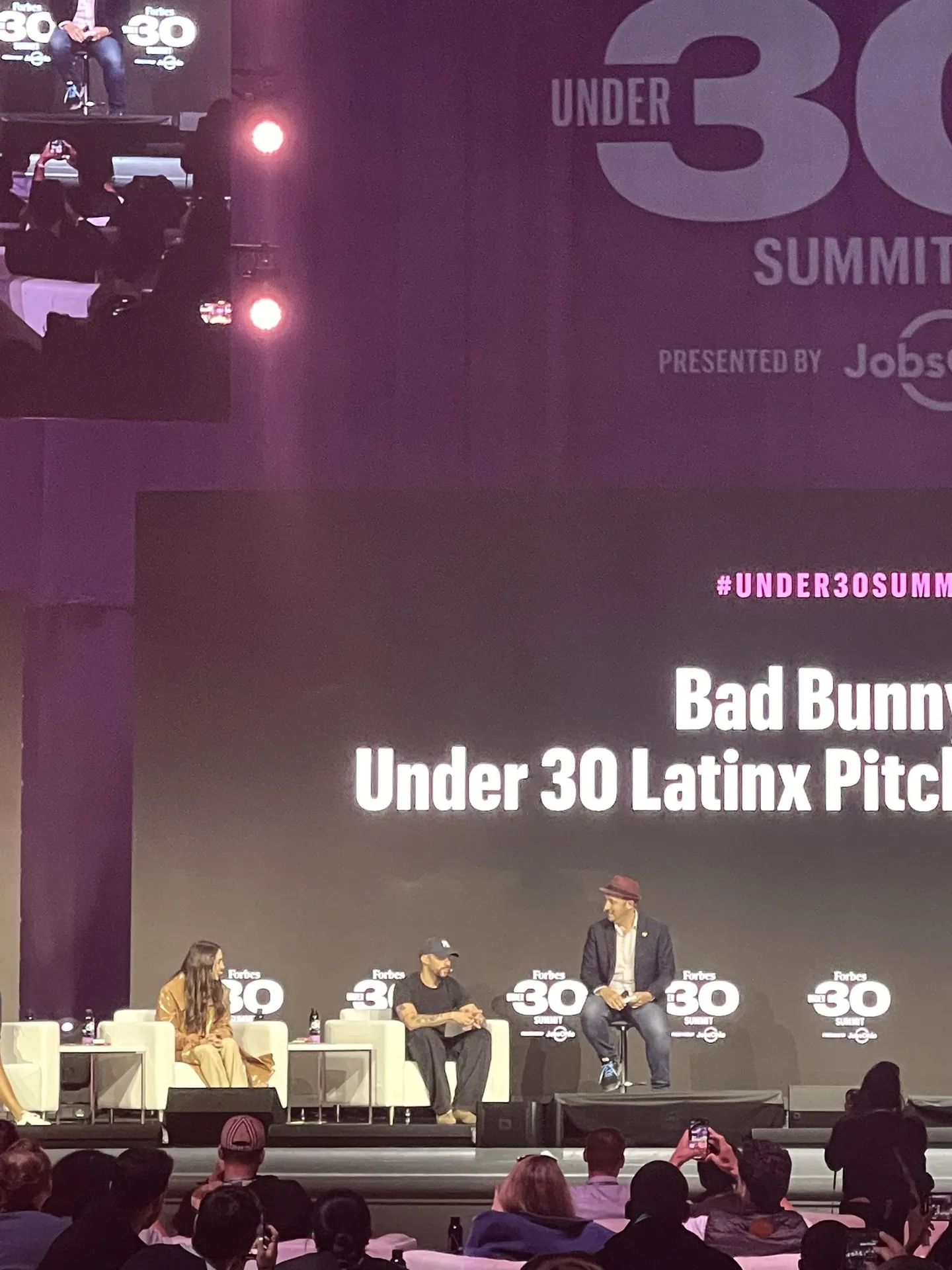 Bad Bunny at Forbes Under 30 2023
