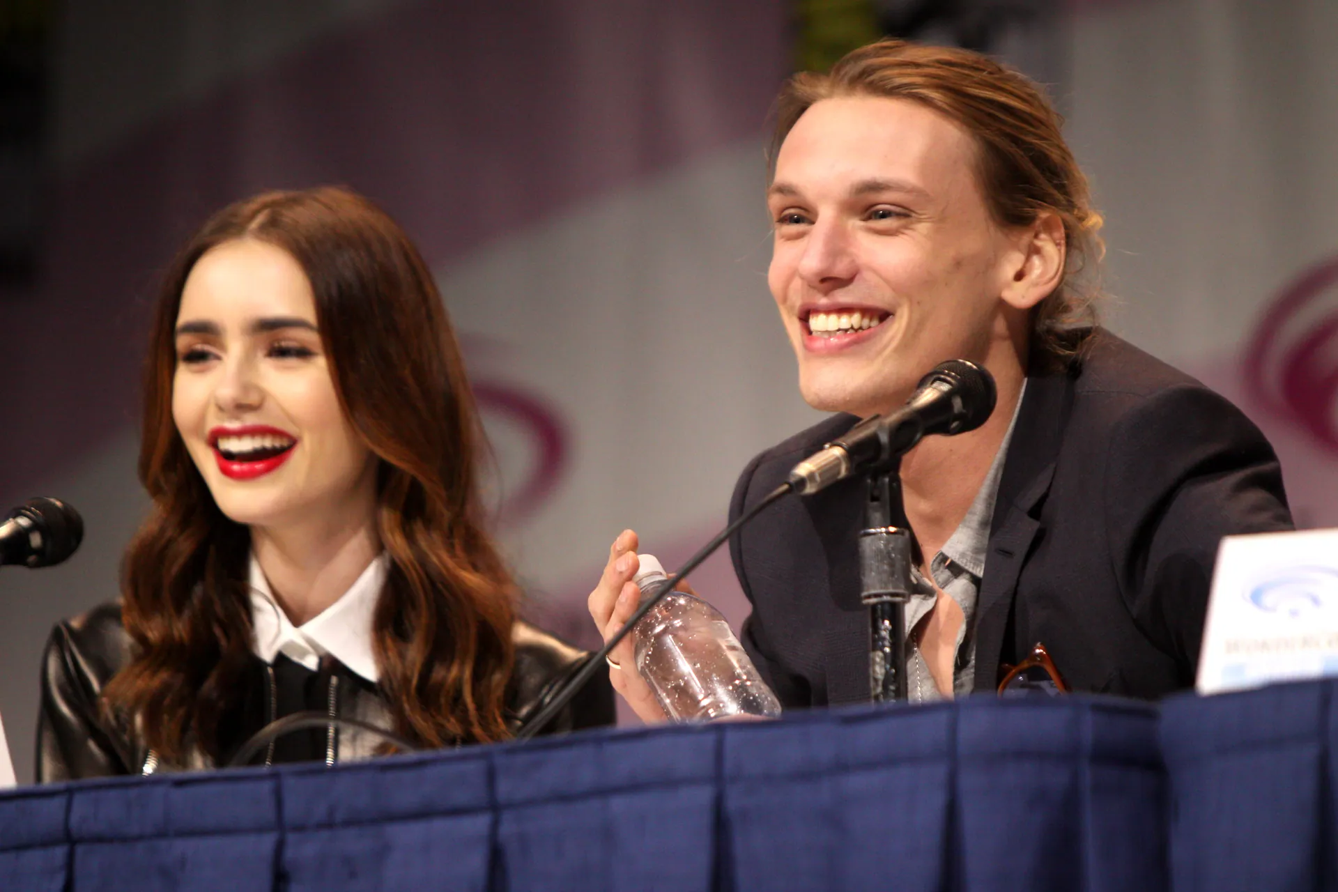 Lily Collins, Jamie Campbell Bower, 2013 WonderCon