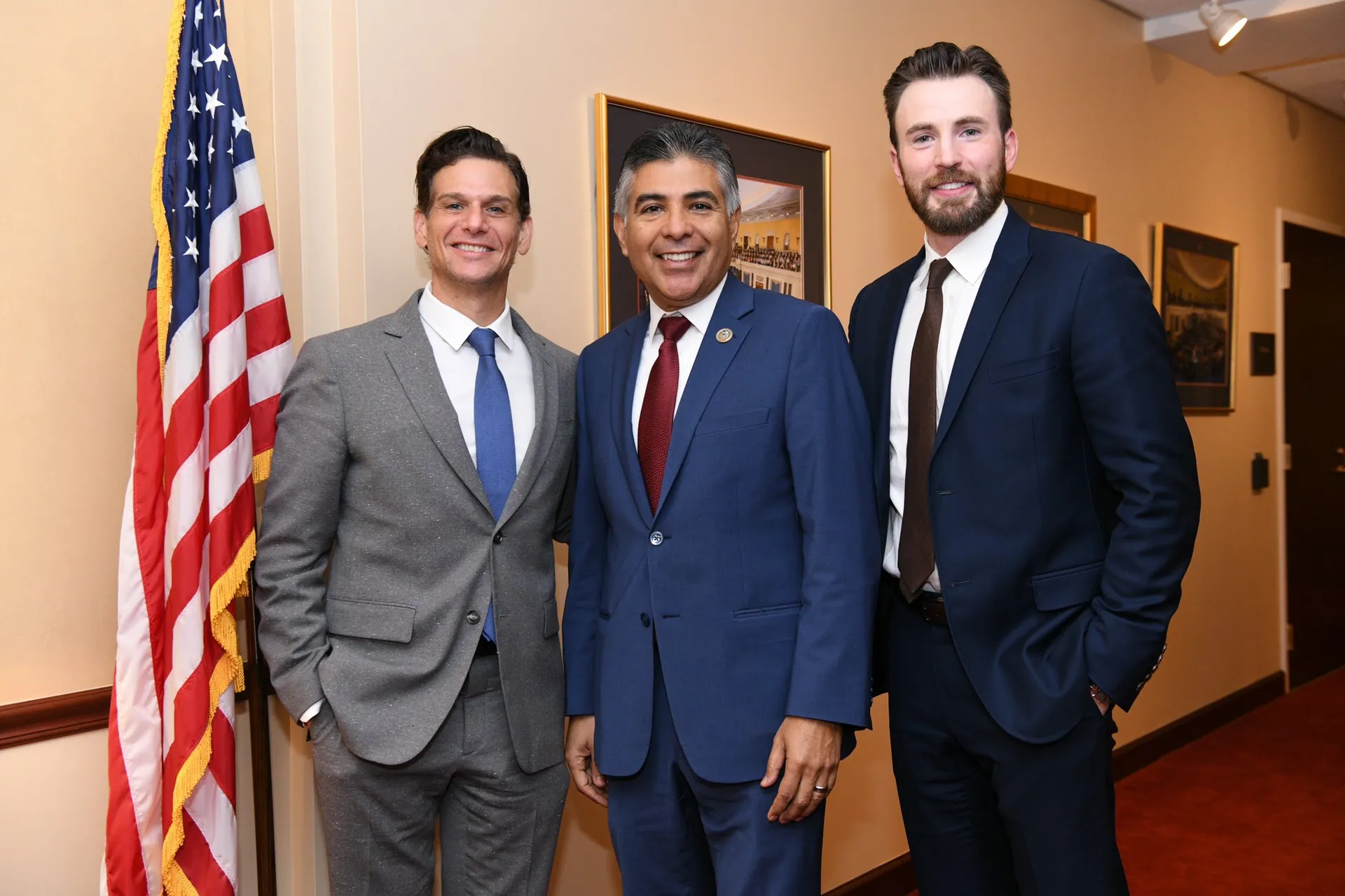 Mark Kassen, Tony Cárdenas and Chris Evans