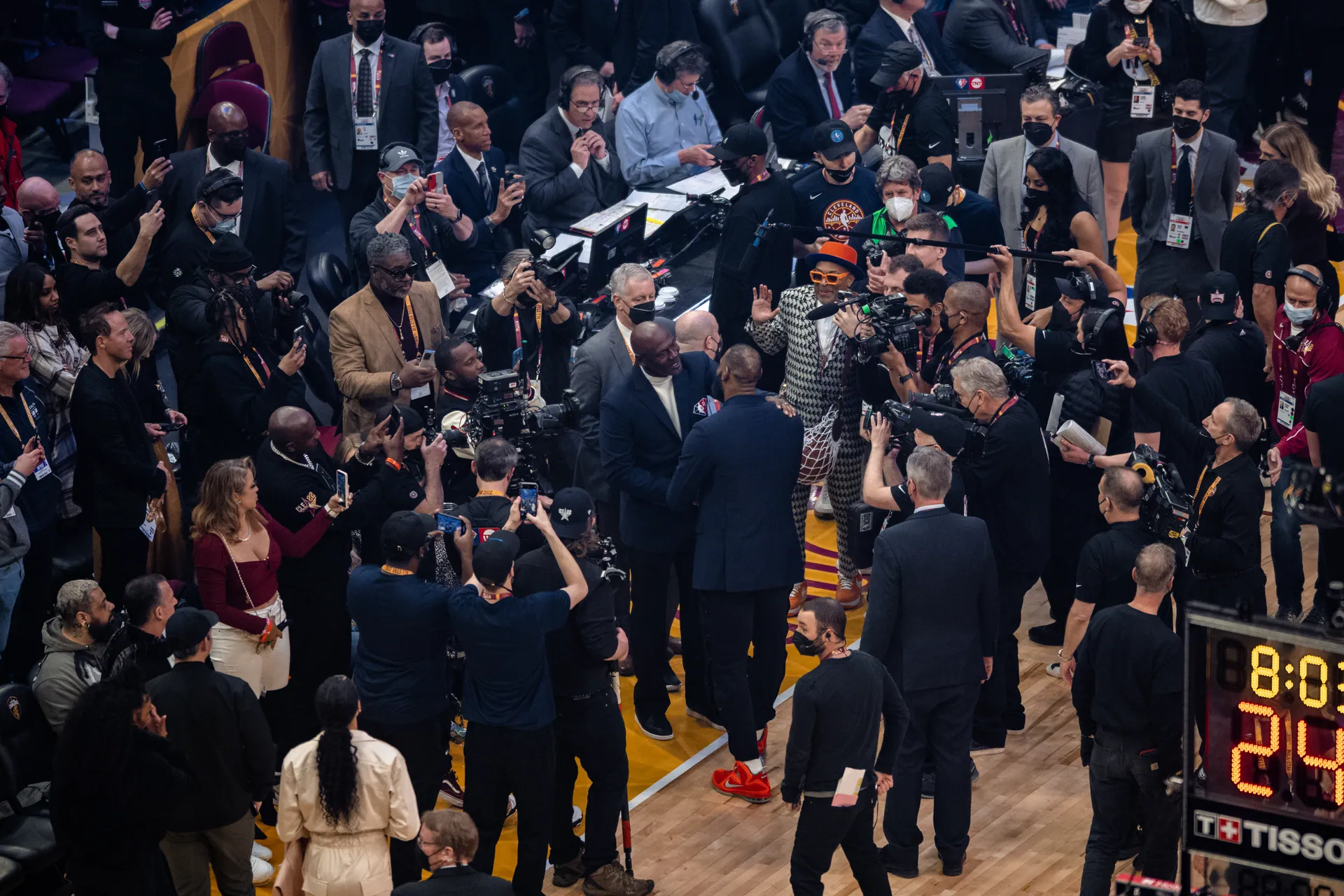 Michael Jordan and LeBron James