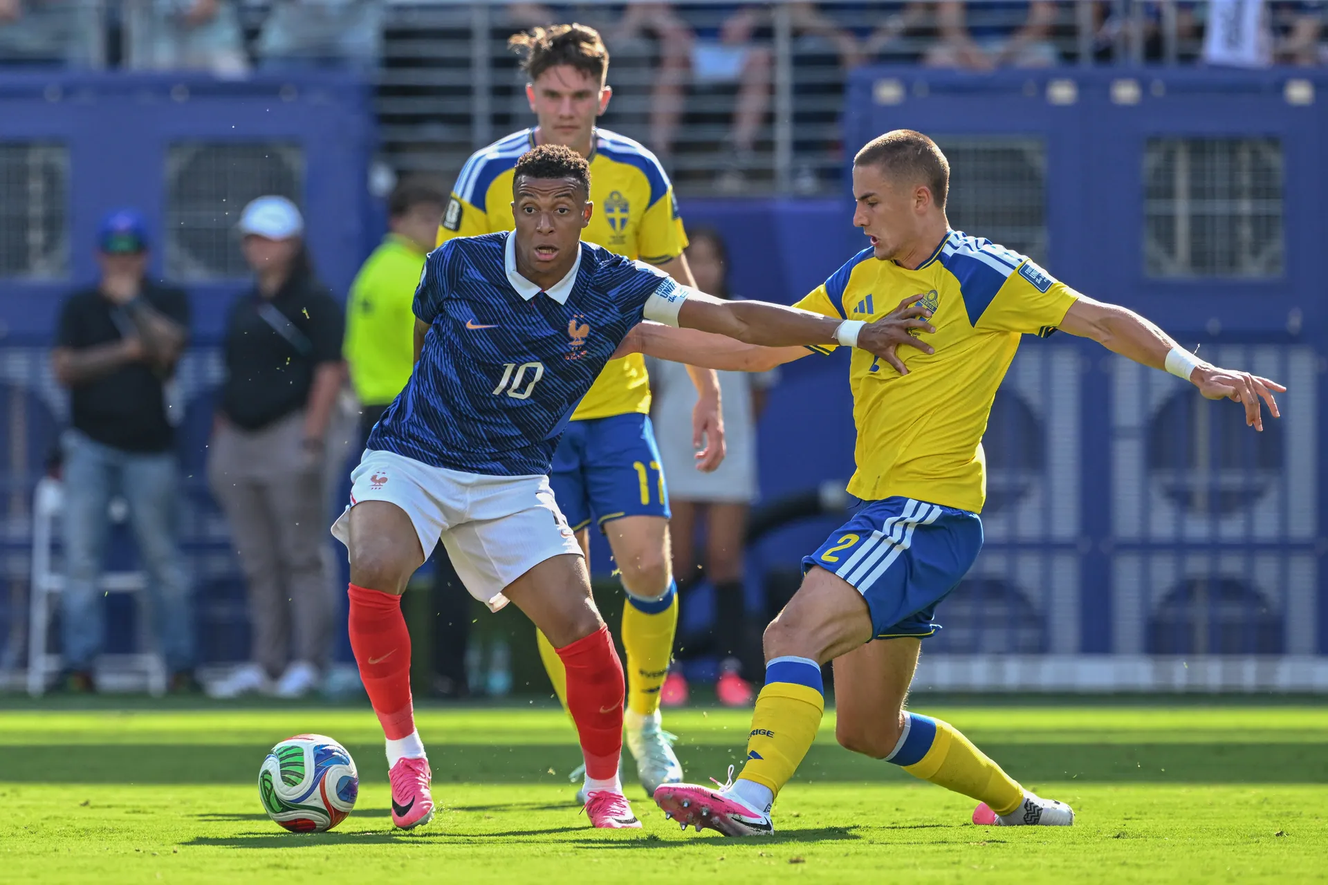 Kylian Mbappe -10, Gustaf Lagerbielke -2 France v Sweden at 2026 Fifa World Cup by YantsImages 01