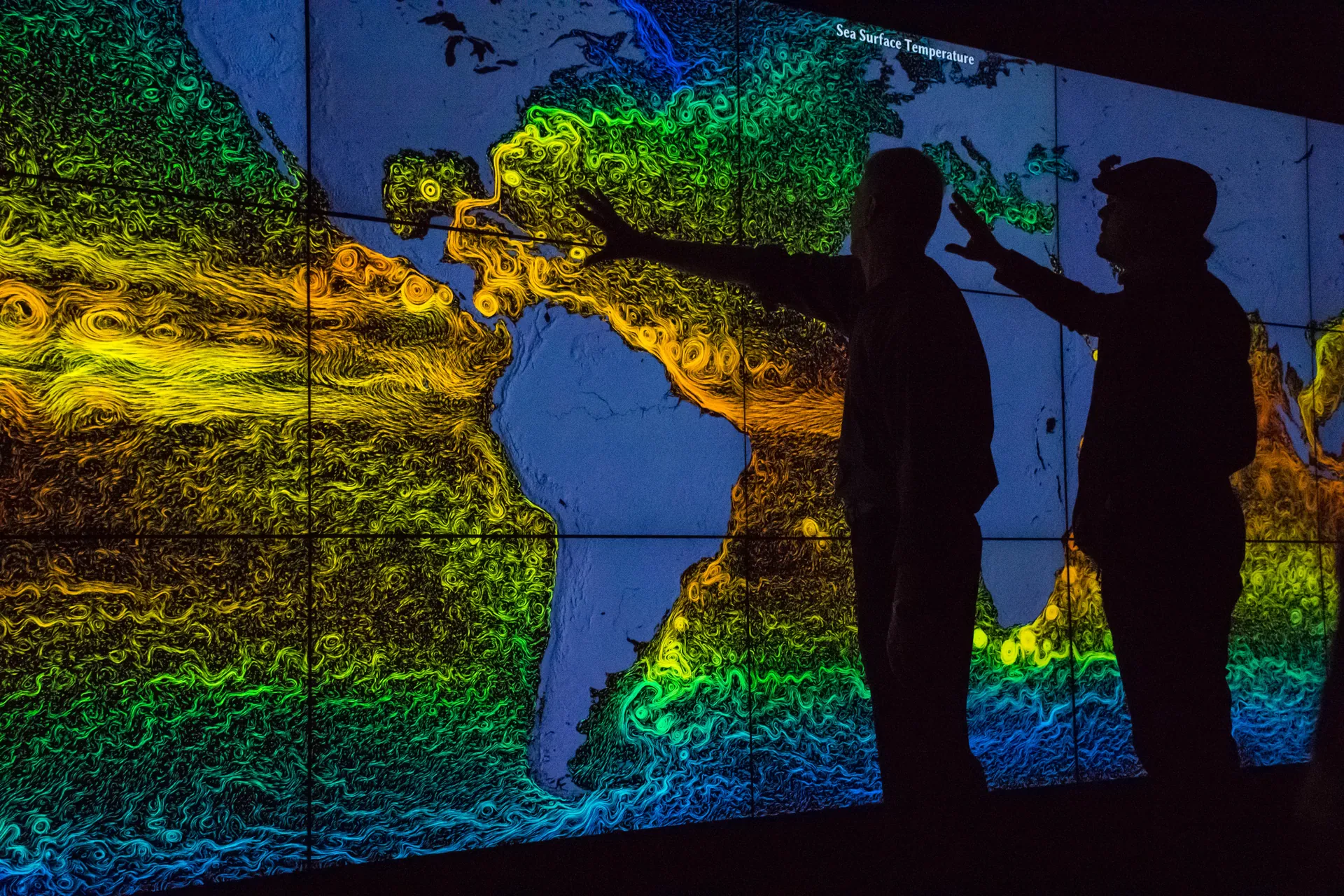 Leonardo DiCaprio visited Goddard Saturday to discuss Earth science with Piers Sellers