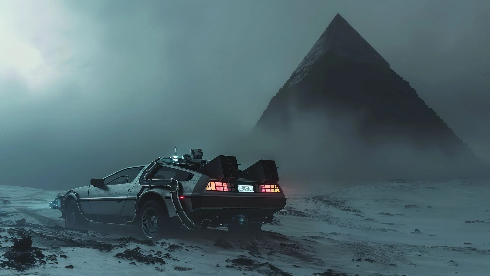Futuristic Journey Beyond the Horizon - backiee