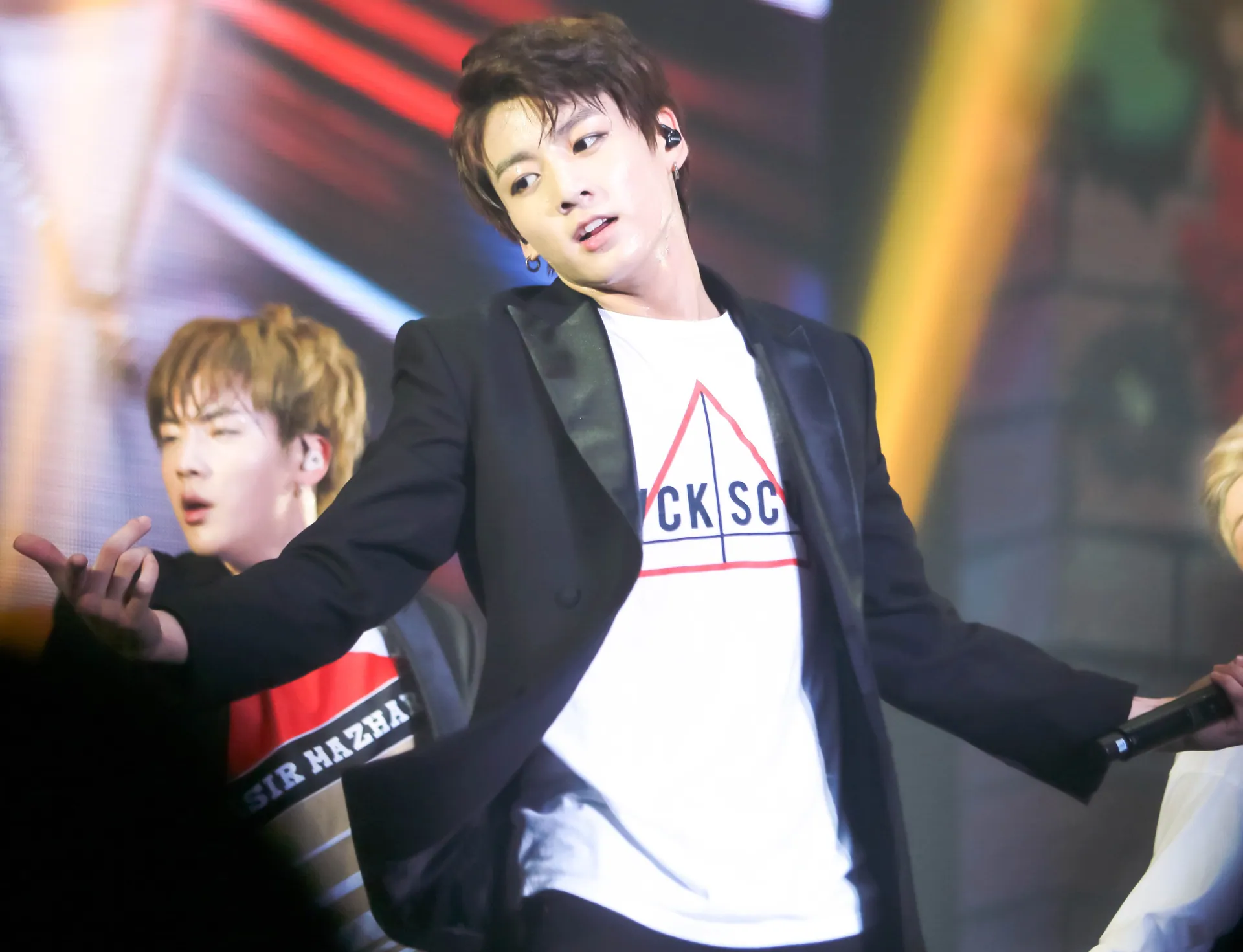 Jeon Jung-kook during The Red Bullet concert in Hong Kong, 29 August 2015 06