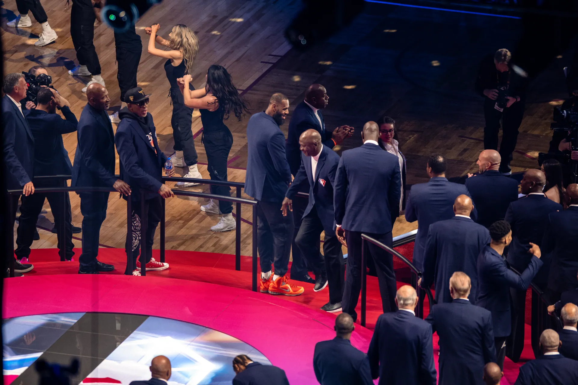 LeBron James and Michael Jordan