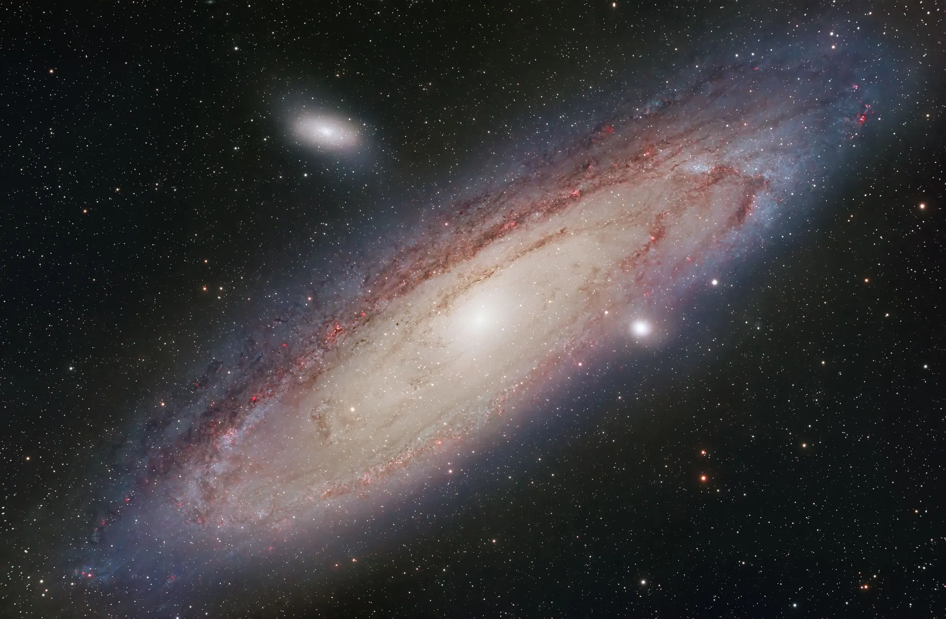 High-resolution image of the Andromeda Galaxy (M31) captured in La Fresneda, Aragón, España.