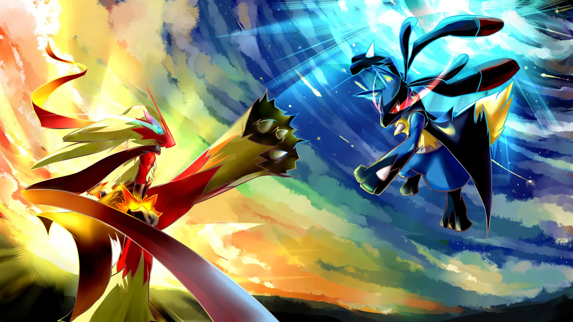lucario-vs-blaziken-pokemon_5377x3023_xtrafondos.com