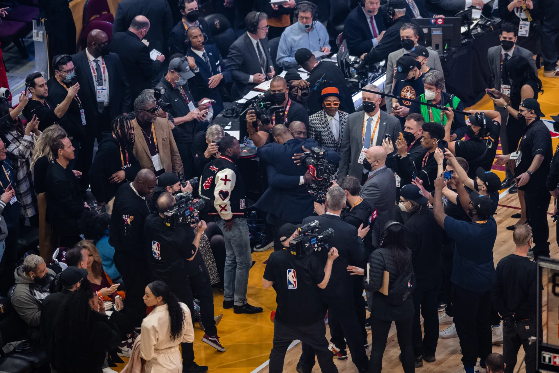 Michael Jordan and LeBron James