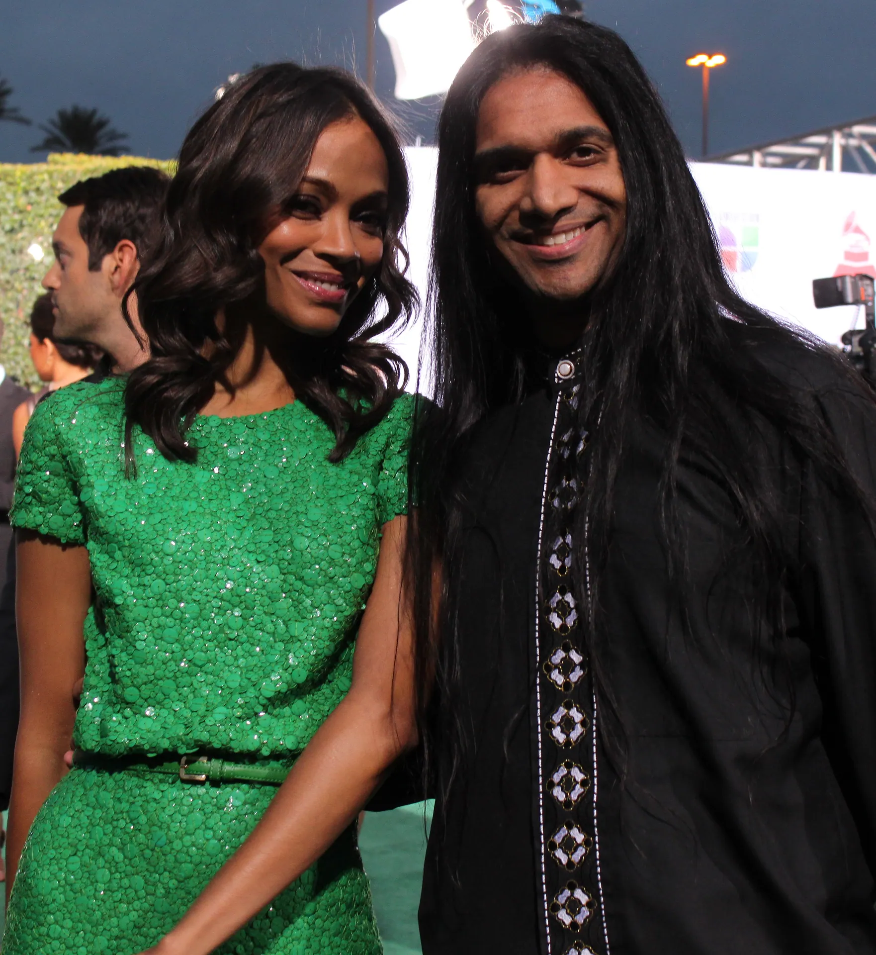 Zoe Saldana and Anand Bhatt
