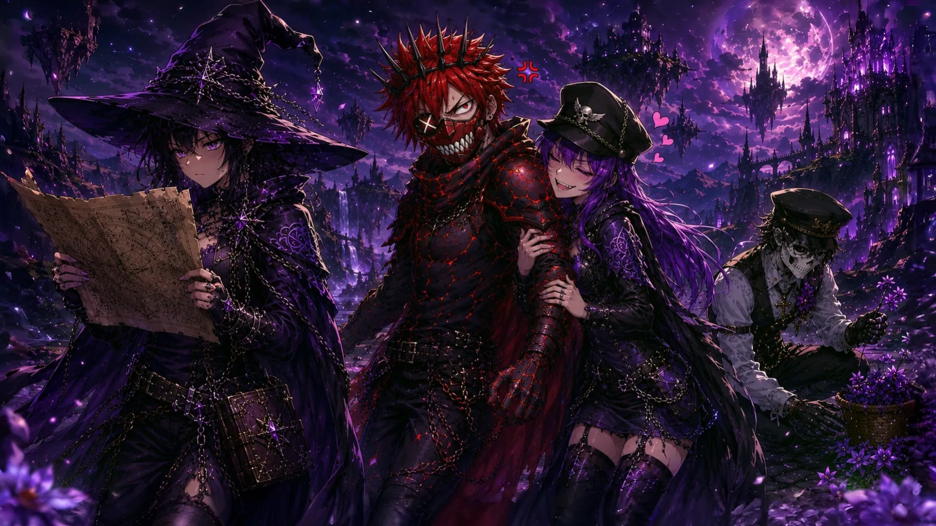 Magical night in a gothic landscape - backiee