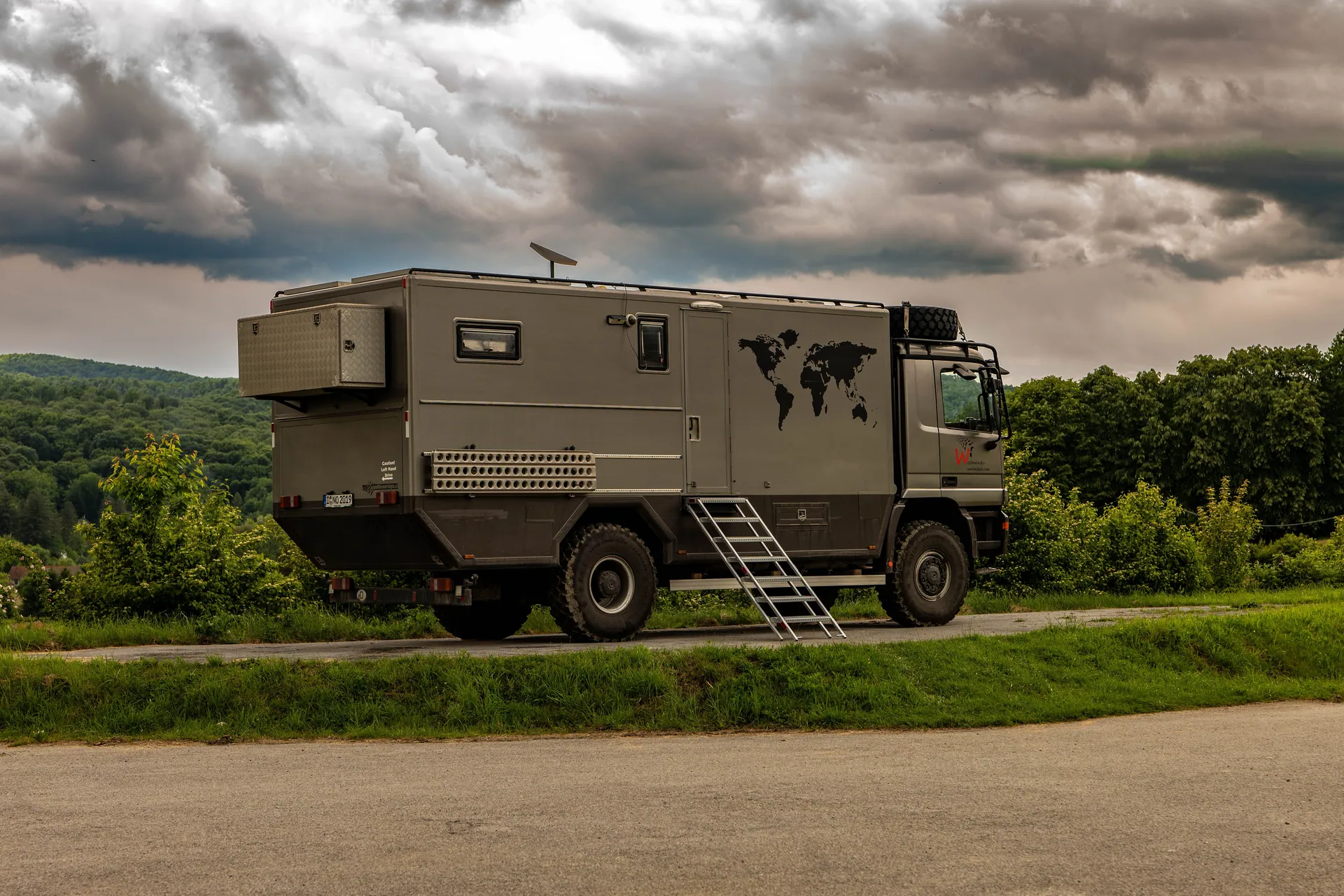 Explore the open road with this powerful expedition truck in scenic Podgarić, Croatia.