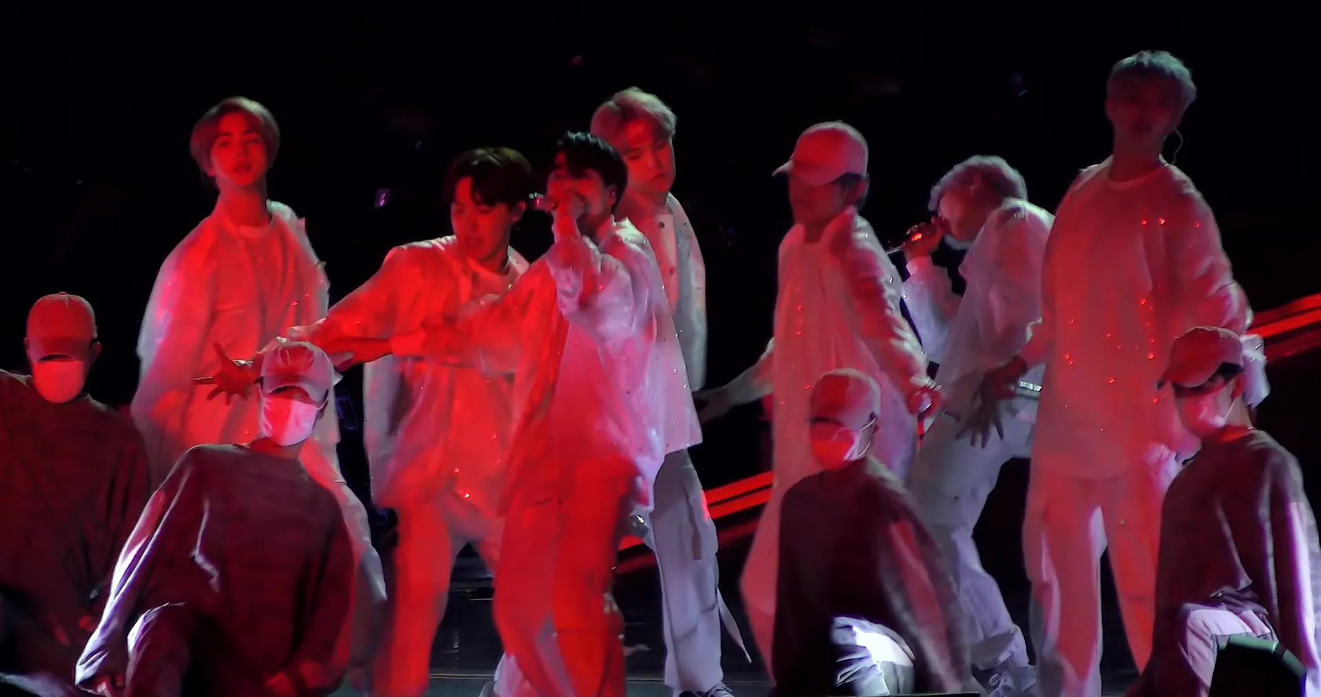 BTS performing "Mic Drop" during Love Yourself concert in Hong Kong, 24 March 2019 05