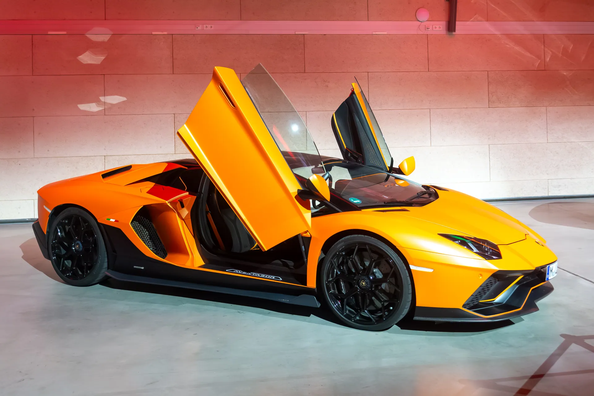 Lamborghini Aventador, Motortreff Bella Italia 2024, Munich (P1190389-RR)