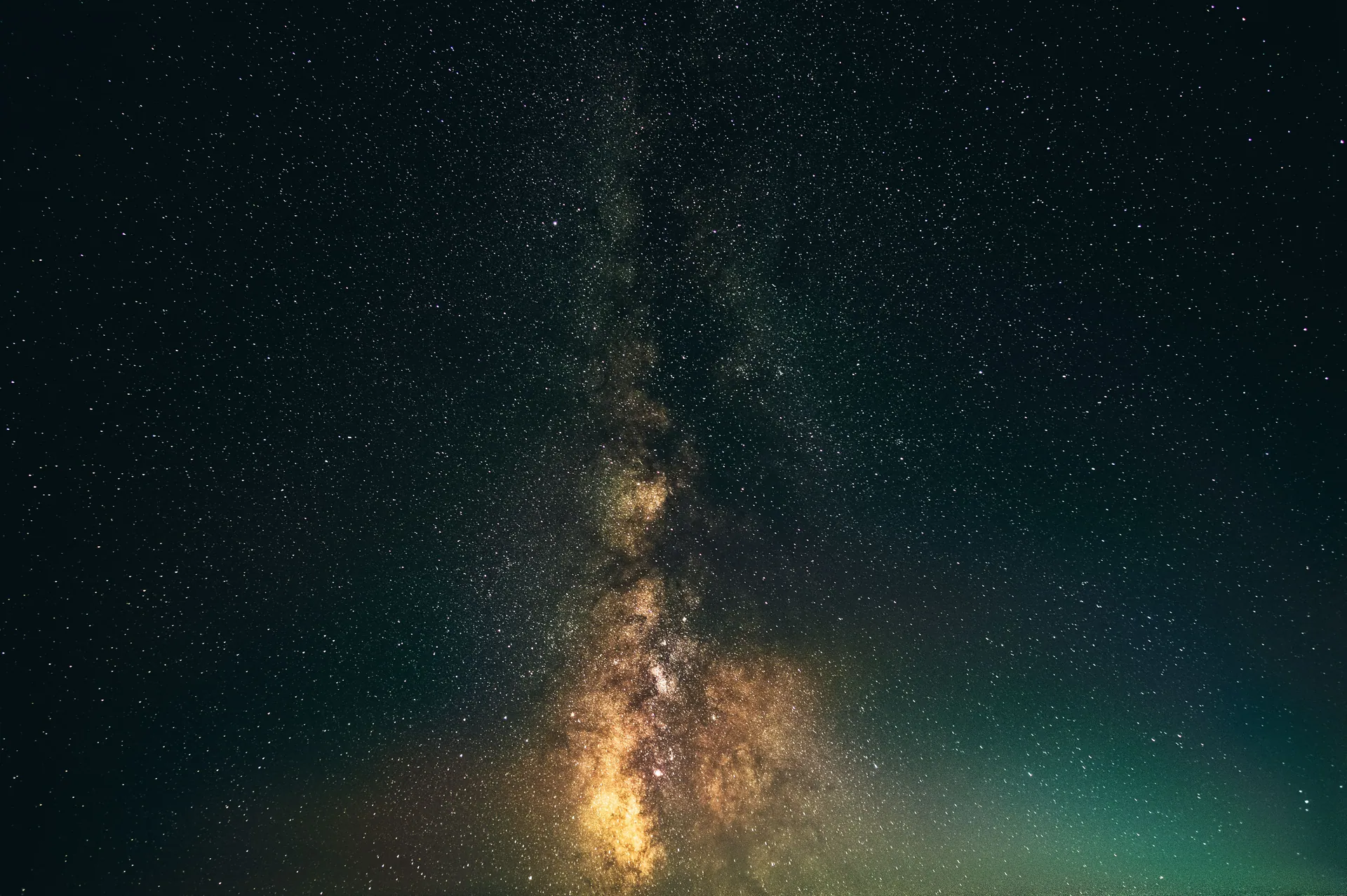 Breathtaking view of the Milky Way captured in the clear night sky over Algeria.