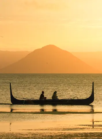 A view of Taal Volcano from Tanauan, Batangas