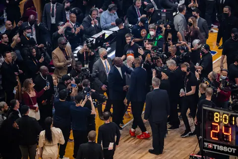 Michael Jordan and LeBron James