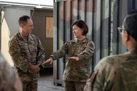 Chief Master Sgt of the Air Force JoAnne S Bass visits Aviano Air Base