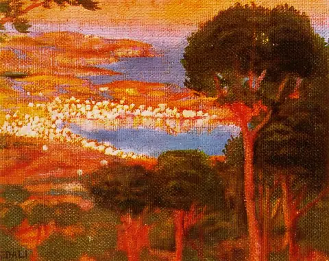 1917_01_View_of_CadaquNs_with_Shadow_of_Mount_Pani,_1917
