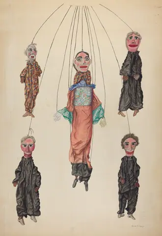 Frank Gray, Lano's Pop Out Marionette, c. 1937, NGA 27825