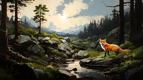 Fox_In_Forest_-_TV_Art
