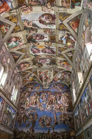 Sistine Chapel ceiling 02 (brightened)