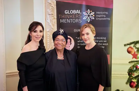Elizabeth Filippouli Ellen Johnson-Sirleaf Kate Winslet in London 2018