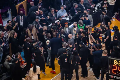 Michael Jordan and LeBron James