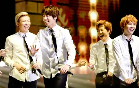 BTS during The Red Bullet concert in Taipei, 8 March 2015 02