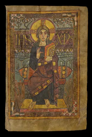 Evangeliarium - évangéliaire dit de Charlemagne ou de Godescalc - Jésus-Christ - BNF Gallica