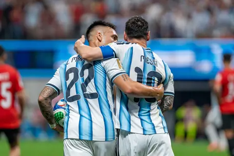 Lautaro Martinez Lionel Messi Argentina v Egypt 7 July 2026-291