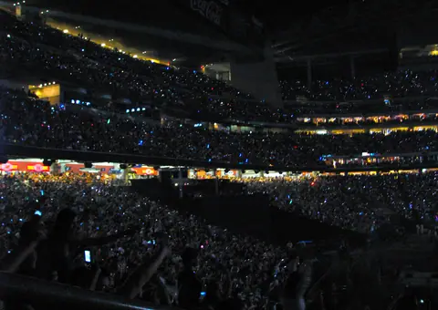 Taylor Swift during Fearless Tour concert in Portland 03