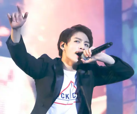 Jeon Jung-kook during The Red Bullet concert in Hong Kong, 29 August 2015 04