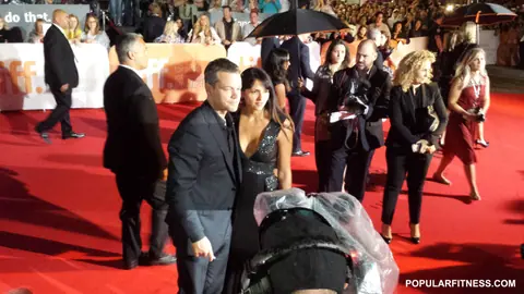 Matt Damon and Luciana Barroso at TIFF 2015