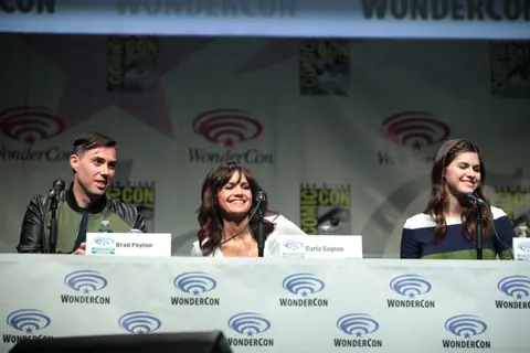Brad Peyton, Carla Gugino & Alexandra Daddario