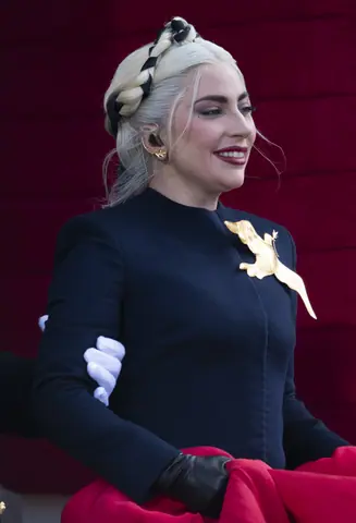 Lady Gaga at Joe Biden's inauguration (cropped 5)