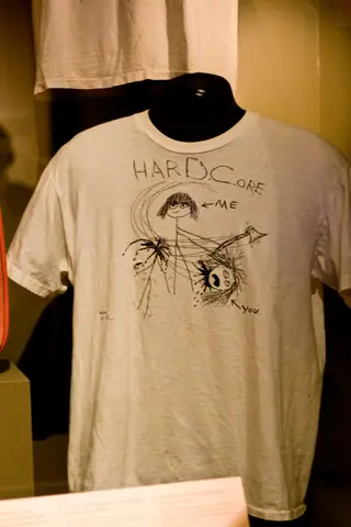 Kurt Cobain's Hard Core T-shirt, EMP Museum
