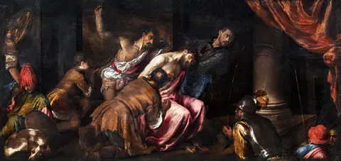 (Venice) The Mocking of Christ by Jacopo Da ponte - gallerie Accademia Venice