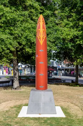 Mana Motuhake (sculpture), Christchurch, New Zealand 02