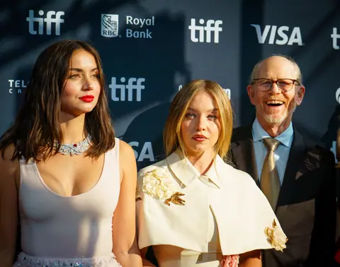 Ana de Armas, Sydney Sweeney, and Ron Howard at the 2024 Toronto International Film Festival 01