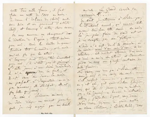 Lettre d'Hector Berlioz à son oncle Félix Marmion (Paris), 13 avril (1859) (manuscrit autographe) - btv1b530325373 (2 of 3)
