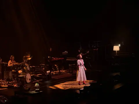 Mitski performing at the SM Mall of Asia Arena in Pasay, Philippines on July 14th 2026