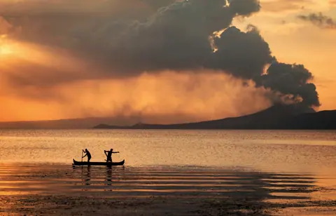 Taal Volcano eruption on January 12, 2020