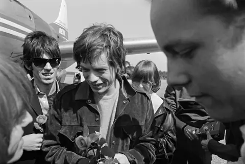 The Rolling Stones arrives in Finland for a concert in Pori at midsummer June 25, 1965 (JOKAVKH2D03-9)