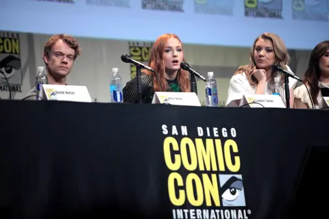 SDCC 2015 - Alfie Allen, Sophie Turner & Natalie Dormer