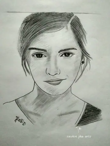 Portrait of Emma Watson - Art by Sachin Jha