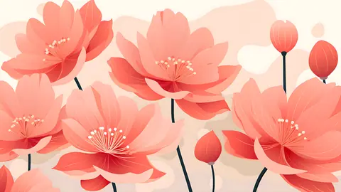 Light_Coral_Water_Lillies_3_-_TV_Art