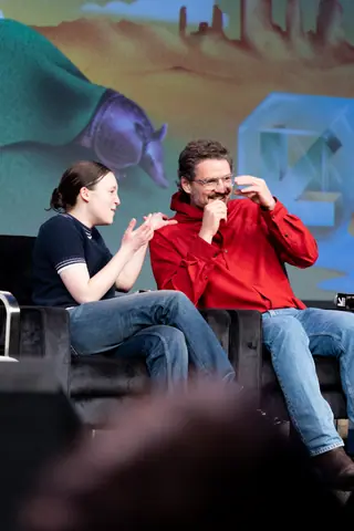 Bella Ramsey and Pedro Pascal at SXSW 2025 03
