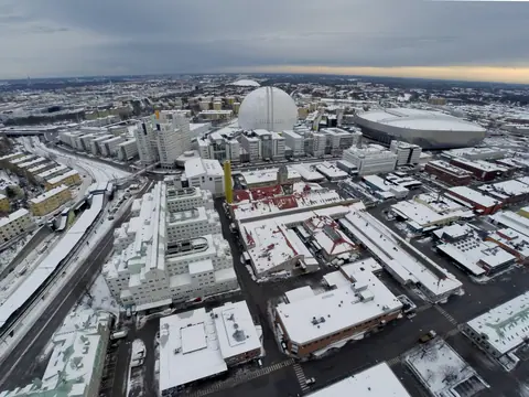Globen, Stockholm from Slakthusområdet