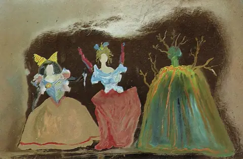 1981_31_Three_Female_Figures_in_Festive_Gowns,_1981